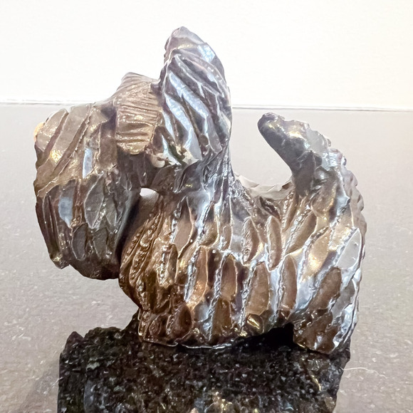 Artesania Rinconada 3in Black Scottie Scottish Terrier Dog Figurine Pottery - Picture 2 of 8